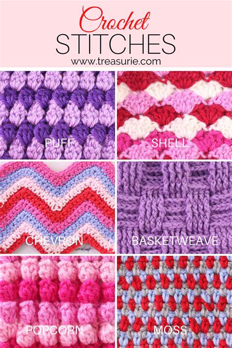 39+ Types of Crochet Stitches & Patterns Easy Guide with Pictures ...