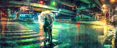 3440X1440 Anime Rain Wallpapers - Top Free 3440X1440 Anime Rain ...