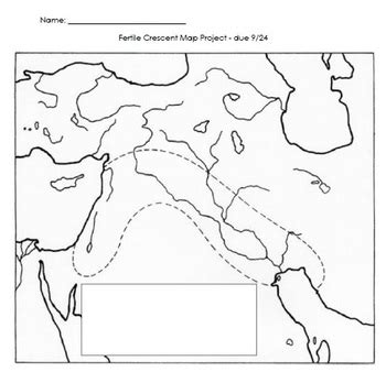 Mesopotamia/Fertile Crescent Map Project by Mrs Urbans Workshop | TPT