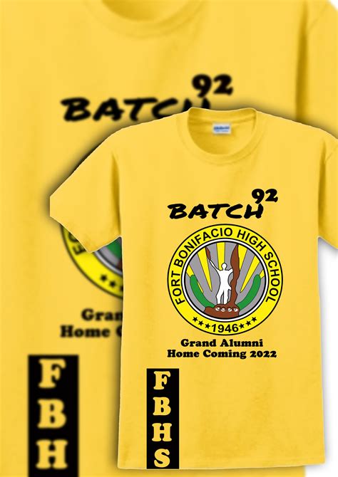 FBHS Batch 92 T-shrit Grand Alumni Home Coming 2022 | Lazada PH