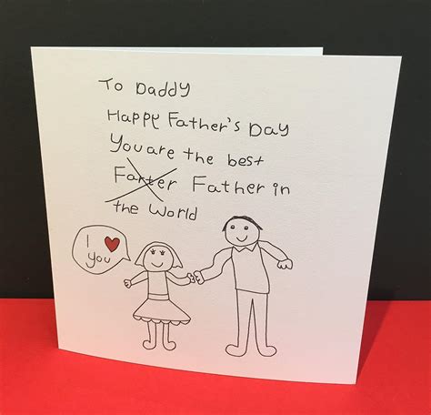 Funny Father's Day Card - Happy Farter's Day - From a daughter - Paper ...