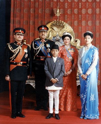 The Nepalese Royal family (L-R)Prince Dipendra, King Birendra, Prince ...