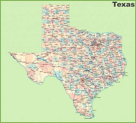 Free Texas Highway Map - Printable Maps