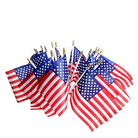 25 Pcs Small American Flags 5x8 Inch for Patriotic Party Supplies，4th ...