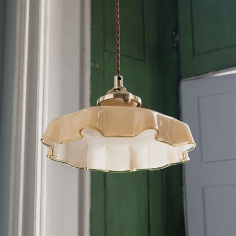 Mid-twentieth century glass pendant light - LASSCO - England's prime ...