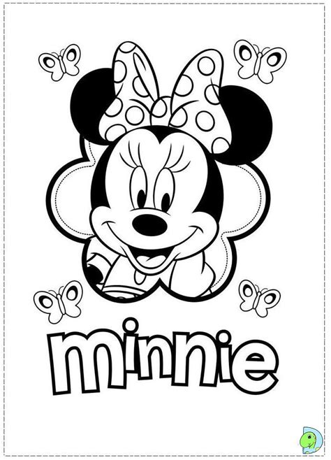 Disney Minnie Coloring Pages Coloring Pages