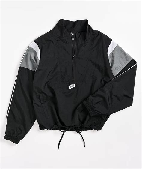 Nike Sportswear Black Windbreaker Jacket | Zumiez | Nike outfits, Black ...