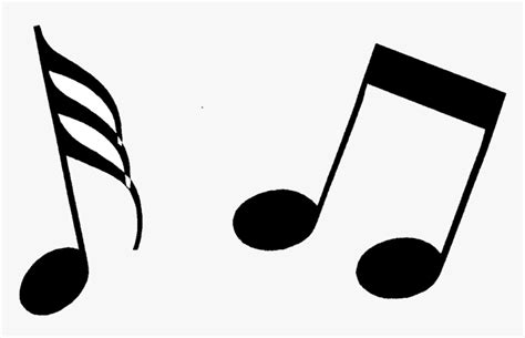 Note Music Notes Clipart Black And White Free Transparent - Music ...