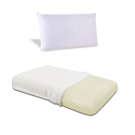 Queen Size Ventilated Memory Foam Pillow with Cover - Medium Firm ...