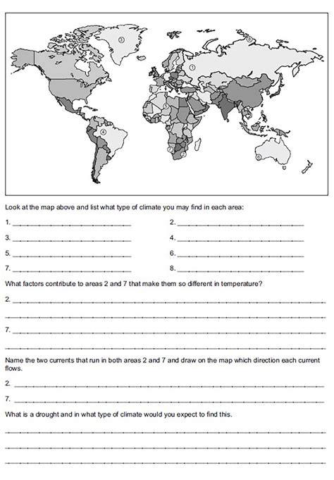 Geography Grade 9 Term 2 Worksheets