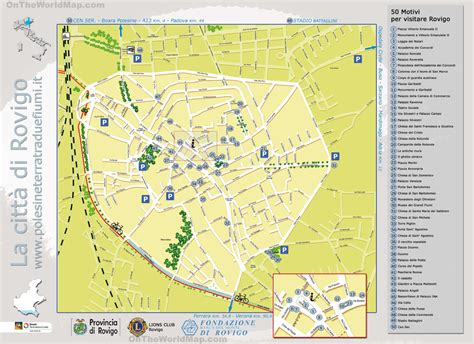 Rovigo tourist map - Ontheworldmap.com