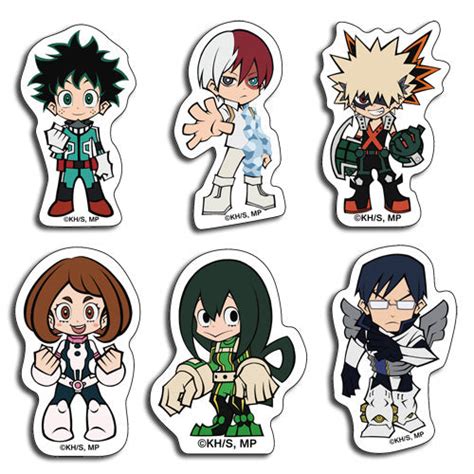 My Hero Academia Characters Sticker Set – Shadow Anime