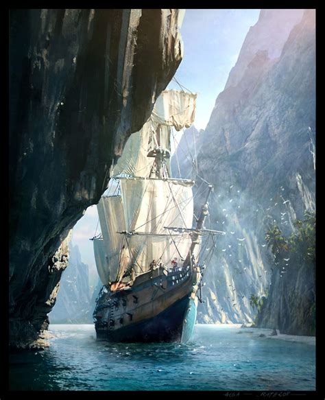 Assassin’s Creed IV Black Flag Concept Art by Raphael Lacoste | Concept ...