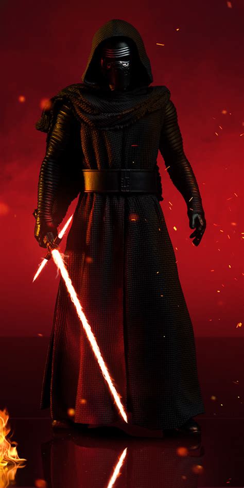 1440x2880 Kylo Ren With Lightsaber In Star Wars 1440x2880 Resolution ...