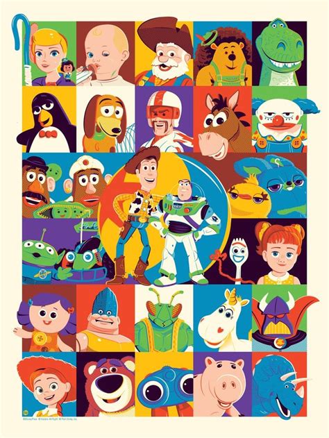 Dave Perillo's Toy Story Character Map | Immagini disney, Disegni ...