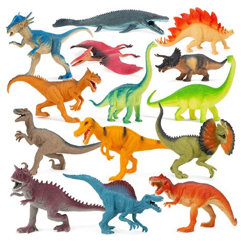 Buy Boley 14 Pack 10 Educational Dinosaur Toys - Kids Realistic Toy ...