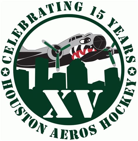 Houston Aeros Anniversary Logo - American Hockey League (AHL) - Chris ...