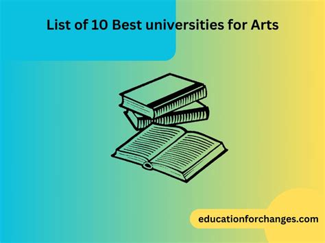 List of 10 Best universities for Arts - Education for Changes