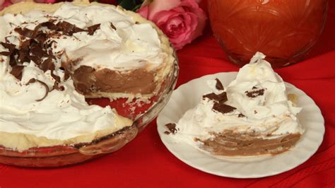 Chocolate Cream Pie with Whipped Cream Topping - Rosalie Serving