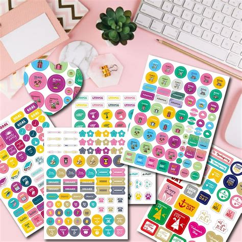 Planner Stickers Pack-650Stickers,Stylish Variety Assortment Bundle ...