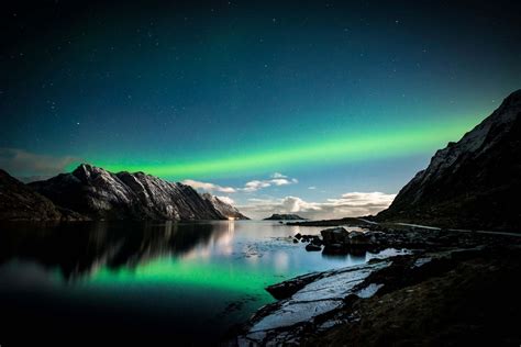 photography, Nature, Landscape, Starry Night, Mountains, Fjord, Road ...