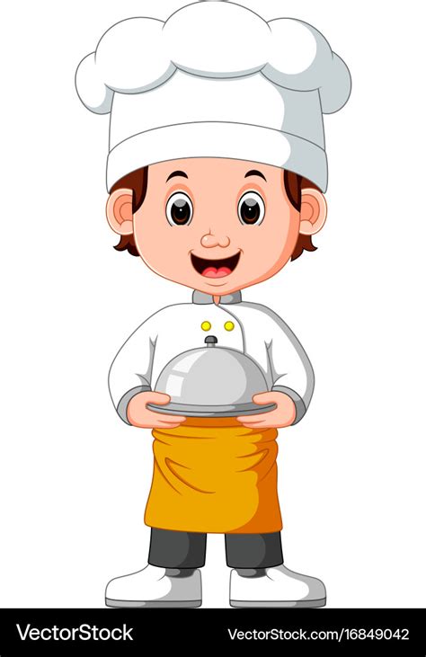 Boy chef cartoon Royalty Free Vector Image - VectorStock