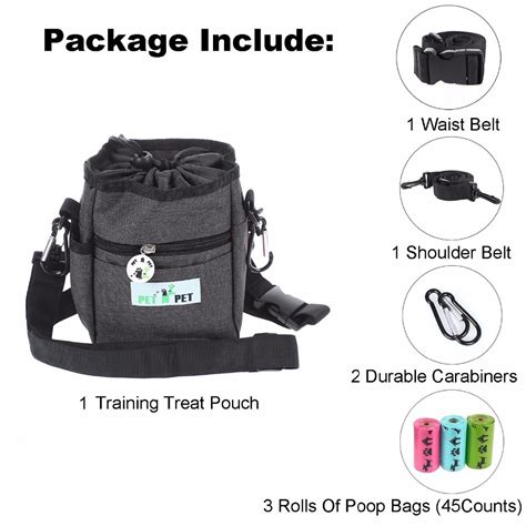 Dog Treat Training Pouch with Poop Bag Dispenser - Dog Cat Marketplace