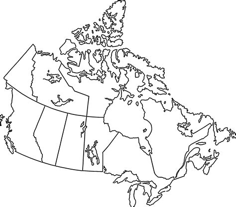 Carte du Canada | Canada map, Map, Printable maps