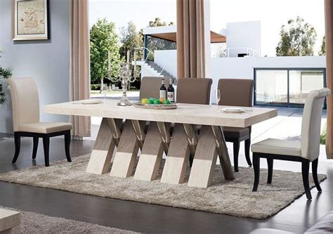 Modern Marble Shine Dining Table Set | My Aashis