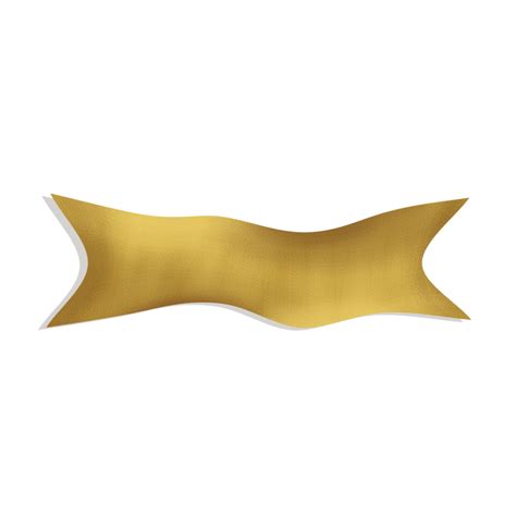 Gold ribbon banner 24703760 PNG