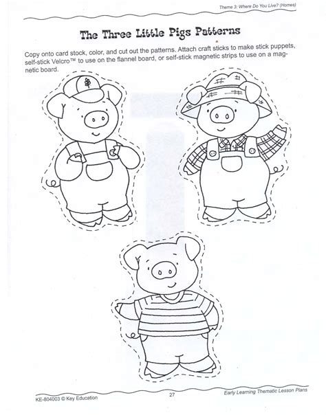 Printable Coloring Pictures Of The Three Little Pigs Coloring Pages