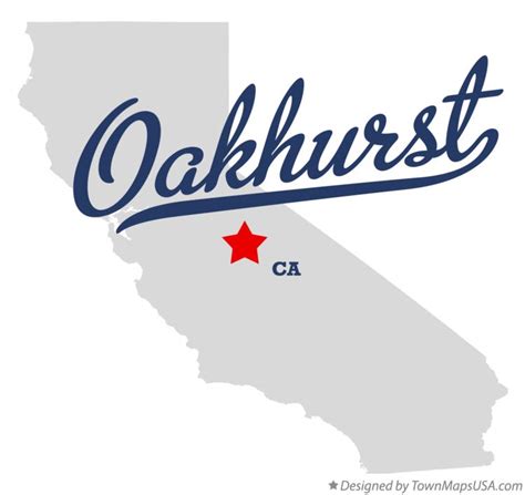 Map of Oakhurst, CA, California