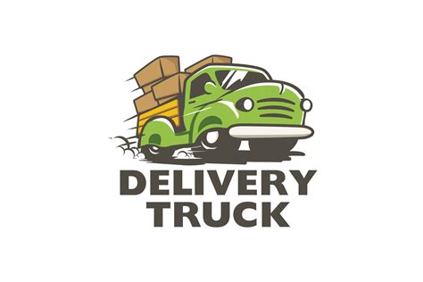 delivery truck logo with speed effects 10367904 Vector Art at Vecteezy