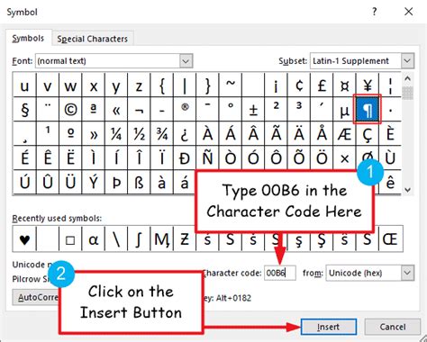 ¶ How to Type Pilcrow or Paragraph Symbol in Word/Excel (on Keyboard ...