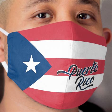 Puerto Rico Flag Cloth Face Mask - Chief T-shirt