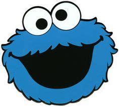 Cookie Monster face template | Cookie monster party, Cookie monster ...