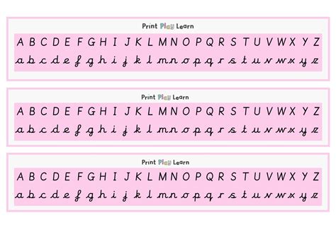 Upper And Lowercase Cursive Letters Printable