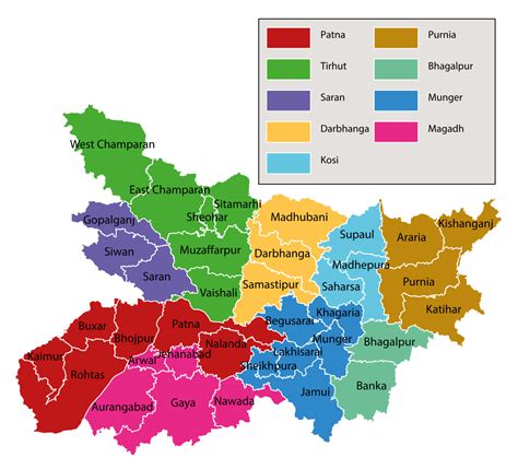 Political Map Of Bihar