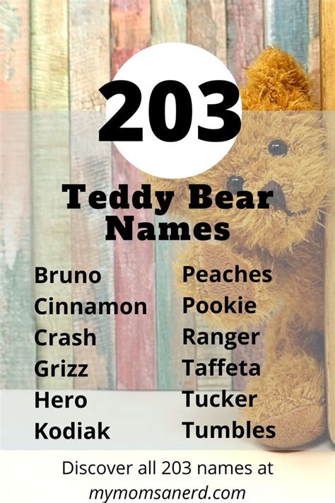 203 Teddy Bear Names for Your Stuffed Animal | Teddy Bear Name Generator