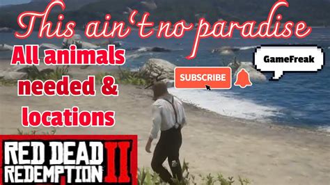 RDR2 (pt 30) Guarma: All animals needed and locations. Animal spawning ...