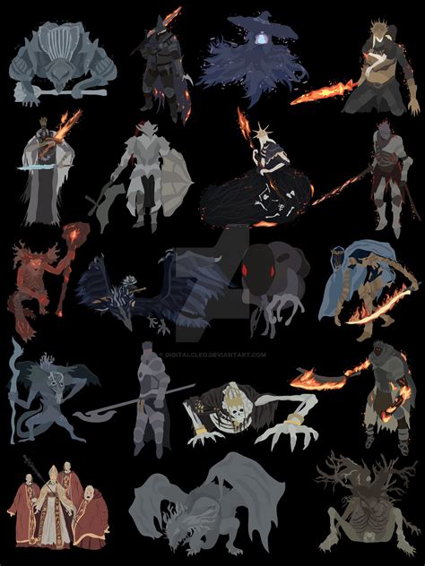 Dark Souls III - All bosses by DigitalCleo on DeviantArt