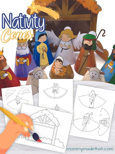 Free Printable Nativity Scene (Super Cute 3D Scene!)