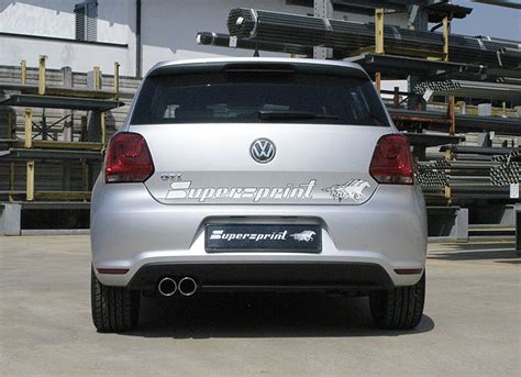 Performance sport exhaust for VW POLO 6R GTI, VW POLO 6R GTI 1.4 TSI 3d ...