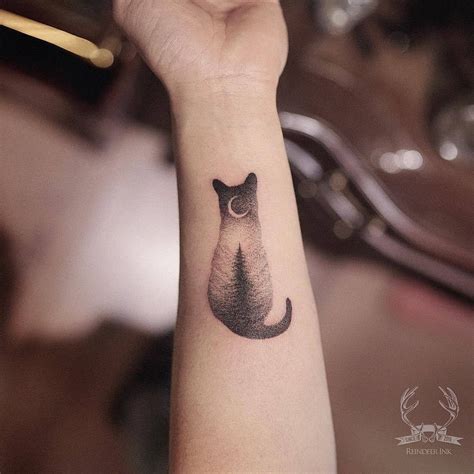 Black Cat Tattoos, Mini Tattoos, Body Art Tattoos, Small Tattoos ...