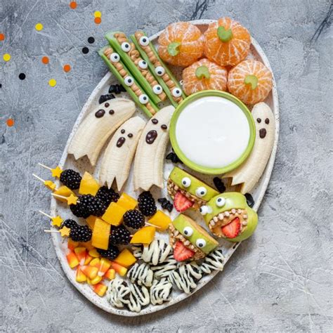 Kid-Friendly Halloween Fruit Platter Recipe