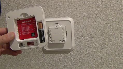 Replace Home Thermostat Battery-Honeywell T4 Pro Programmable - YouTube