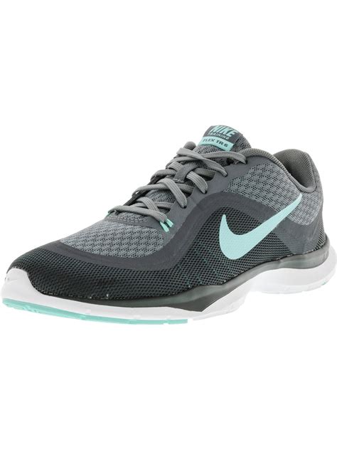 Nike Women's Flex Trainer 6 Cool Grey / Hyper Turquoise Dark Ankle-High ...