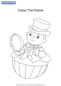 Mr Wobbly Man - Noddy Toyland detective coloring pages worksheet for ...