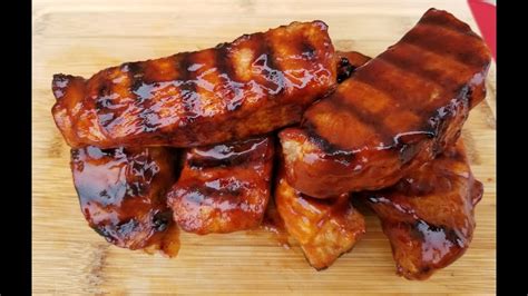 bbq boneless pork ribs grill