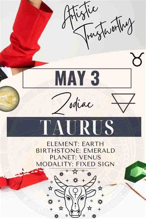 May 3 Zodiac (Taurus) Birthday: Personality, Zodiac Sign, Compatibility ...